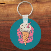 Yummy Ice Creme Cone Design Schlüsselanhänger (Vorderseite)