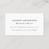 Yummy Ice Creme Logo Visitenkarte (Rückseite)