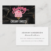 Yummy Ice Creme Logo Visitenkarte (Vorne/Hinten)