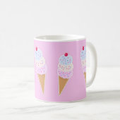 Yummy Icecream Cone Personalisierte Mug Kaffeetasse (VorderseiteRechts)