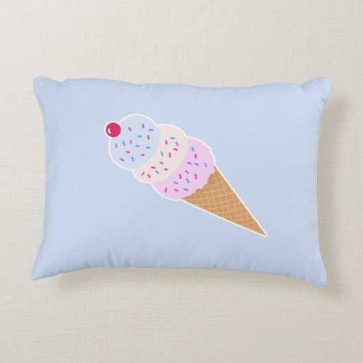 Yummy Icecream Cone Pillow Dekokissen (Rückseite)
