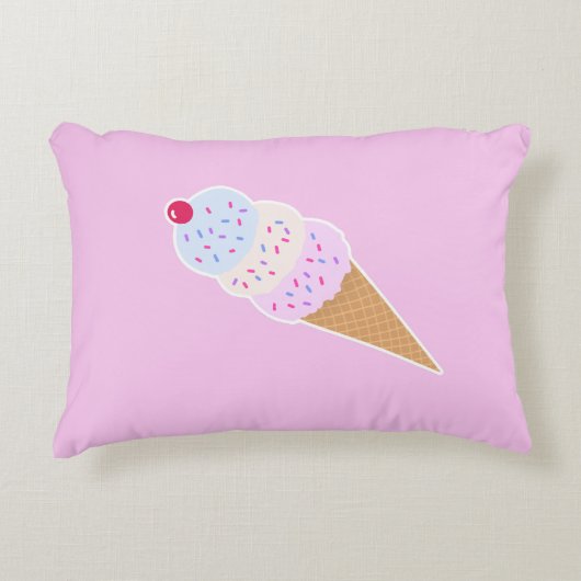 Yummy Icecream Cone Pillow Dekokissen (Vorderseite)