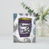 Yummy Jam Postcard Postkarte (Stehend Vorderseite)