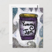 Yummy Jam Postcard Postkarte (Vorne/Hinten)
