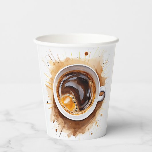 Yummy java coffee pour over boans cup to joe café pappbecher (Rückseite)