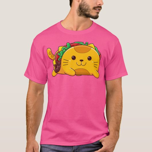 Yummy Kawaii Cat Taco T-Shirt (Vorderseite)
