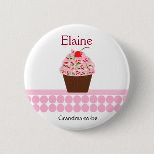 Yummy kleiner Kuchen NAMEN-UMBAU personalisierter Button