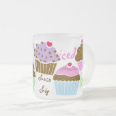 Yummy Kuchen-Tasse Mattglastasse (VorderseiteRechts)