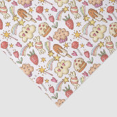 Yummy Leckereien and Rainbows Pattern Seidenpapier (Ausschnitt)