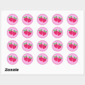 Yummy Leckereien Strawberry Kawaii Stickers (Blatt)