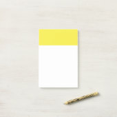Yummy Lily Yellow Solid Color Post-it Klebezettel (Auf Schreibtisch)