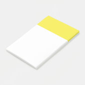 Yummy Lily Yellow Solid Color Post-it Klebezettel (angewinkelt)