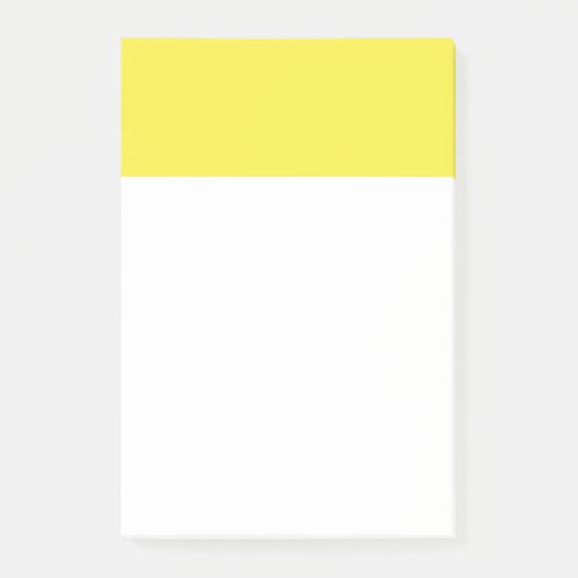 Yummy Lily Yellow Solid Color Post-it Klebezettel (Vorderseite)