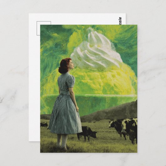 Yummy Limon Wüste in der Milchweide Surreal Postkarte (Vorne/Hinten)