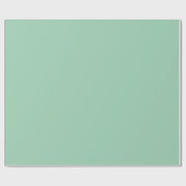 Yummy Mint Green Solid Color Geschenkpapier (Flach)