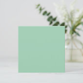 Yummy Mint Green Solid Color Karte (Stehend Vorderseite)