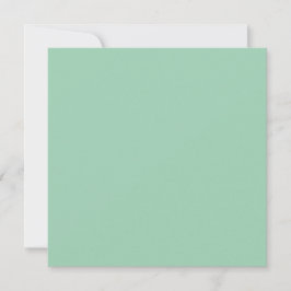 Yummy Mint Green Solid Color Karte