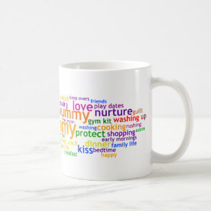 Yummy Mummy Wordle Kaffeetasse