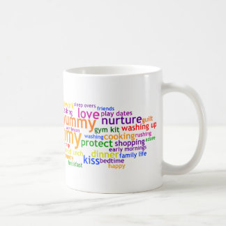 Yummy Mummy Wordle Kaffeetasse