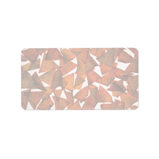 Yummy Nacho Chips Adressaufkleber (Vorne)