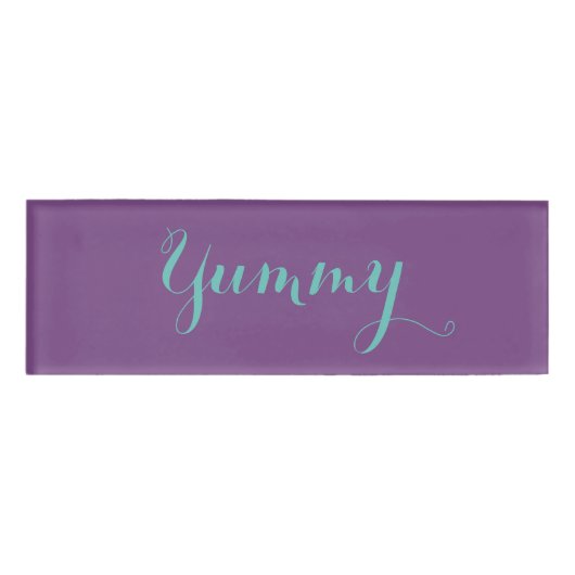 Yummy Name Tag Namenschild (Vorderseite)