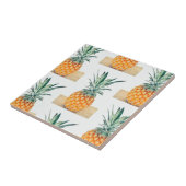 Yummy Pale Pastel Ananas Print Fruit Fliese (Seite)
