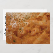 Yummy Pasta Party Einladung (Vorne/Hinten)