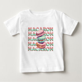 Yummy Pastel Macaron Cookies mit Vintagem Vibe Baby T-shirt