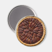Yummy Pecan Pie Food Magnet (Vorderseite/Rückseite)
