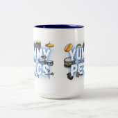Yummy Percs Zweifarbige Tasse (Mittel)