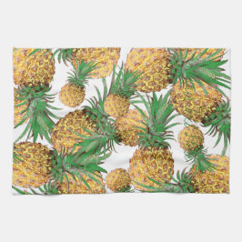 Yummy Pineapmuster Print Fruit Geschirrtuch
