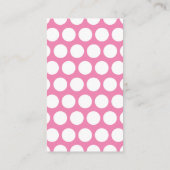 Yummy Pink Cake Pops Business Calling Cards Visitenkarte (Rückseite)