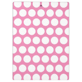 Yummy Pink Cake Pops Personalisiert Zwischenablage Klemmbrett (Rückseite)