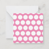 Yummy Pink Cake Pops Personalisierte Geschenkkarte Mitteilungskarte (Rückseite)