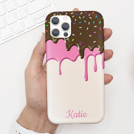 Yummy Pink Icing Ice Creme Tropfen Case-Mate iPhone Hülle