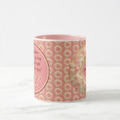 Yummy Pink Sprinkle Donut Muster und lustiges Zita Tasse (Zentrum)