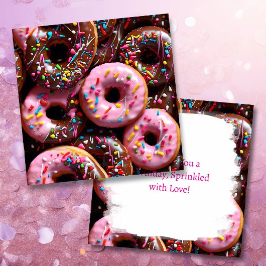Yummy Pink und Schokolade Donuts Geburtstag