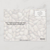 Yummy Pinto Bohnen Postkarte (Rückseite)