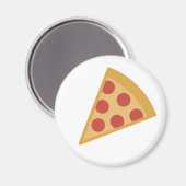 Yummy Pizza Emoji Magnet (Vorderseite/Rückseite)