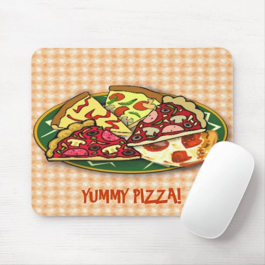 Yummy Pizza Mousepad (Mit Mouse)