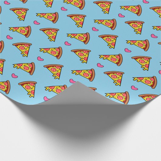 Yummy Pizza Slices Pattern Geschenkpapier (Ecke)