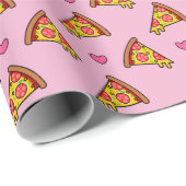 Yummy Pizza Slices Pattern Geschenkpapier (Rolleneckpunkt)