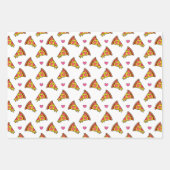Yummy Pizza Slices Pattern Geschenkpapier Set (Vorderseite 3)