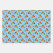 Yummy Pizza Slices Pattern Geschenkpapier Set (Vorderseite 2)