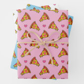 Yummy Pizza Slices Pattern Geschenkpapier Set (Beispiel)