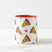 Yummy Pizza Slices Pattern Tasse (Zentrum)