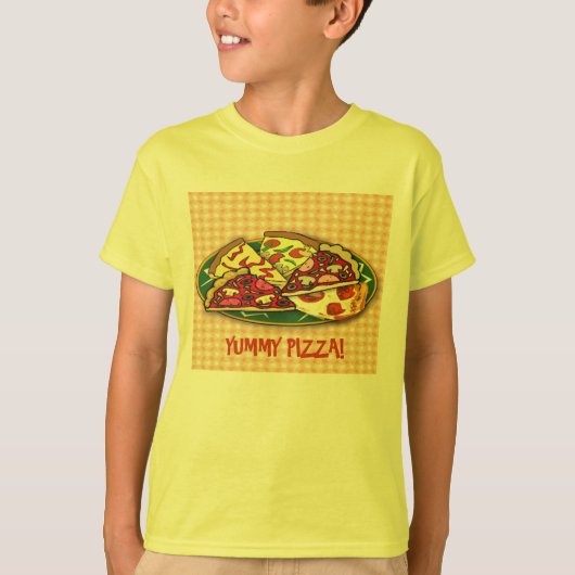 Yummy Pizza T-Shirt (Vorderseite)