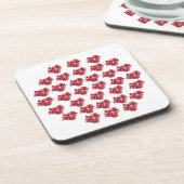 Yummy Pomegranate, harter Kunststoff-Untersetzer Getränkeuntersetzer (Linke Seite)