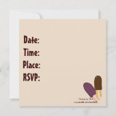 Yummy Popsicle Invitations Einladung (Rückseite)