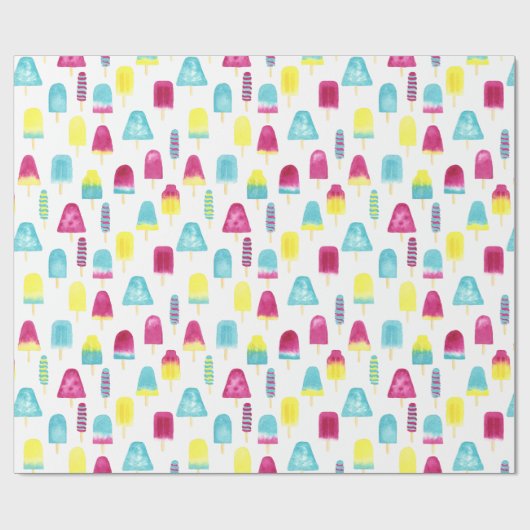 Yummy Popsicles Geschenkpapier (Flach)